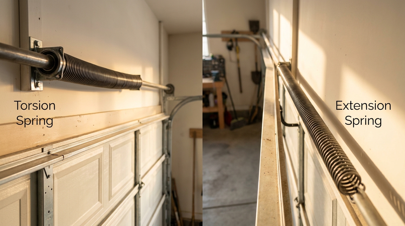 Torsion Spring vs Extension Spring | Which Does Your Door Need?
